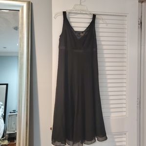 Anne Klein black chiffon dress size 4